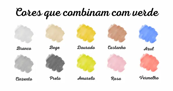 Cores que combinam com verde